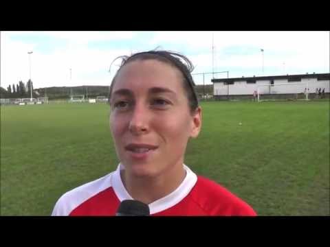 Audrey Demoustier après VC Dames E. Aalst – FWS Woluwe le 10.09.2016