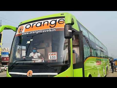 ORANGE TRAVELS VOLVO B11R CELESTE SLEEPER BUS INTERIOR VIEW AC 2+1
