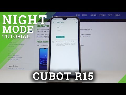 How to Enable Night Light in CUBOT R15 - Night Mode
