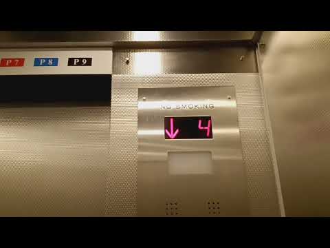 Modernized Dover traction parking elevators at the Galleria mall (White Plains, NY)