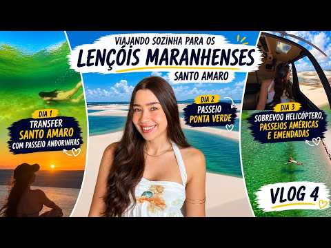 Lençóis maranhenses santo amaro: andorinha, ponta verde, américas, emendadas e sobrevoo helicóptero
