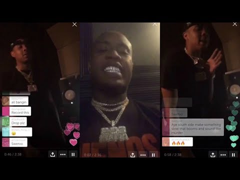 G Herbo x Southside in the STUDIO recording "Some Nights" off 'Swervo' Tape (Snippet)