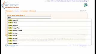 Math Genealogy Project MathSciNet ID Tutorial
