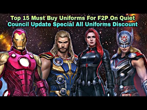 15 Must Buy Uni For F2P On Quiet Council Update Special All Uniforms Discount - Marvel Future Fight