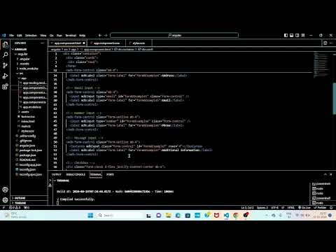 form with MDB in angular