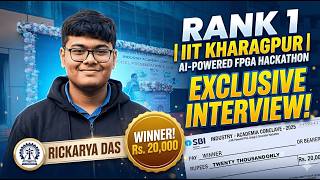 Interview with Rickarya Das, IIT Kharagpur | Rank-1 | AI-Powered FPGA Design & Simulation Hackathon