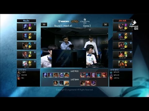 JAG vs NJE Game 2 Highlights - JIN AIR GREEN WINGS vs NAJIN E-MFIRE - W6 LCK Champions Korea Summer
