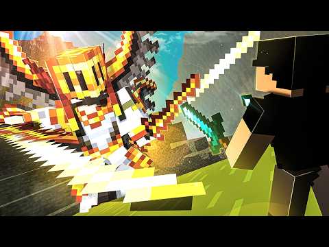 Sobrevivi 100 dias em uma JORNADA ÉPICA DE RPG no Minecraft - O FILME