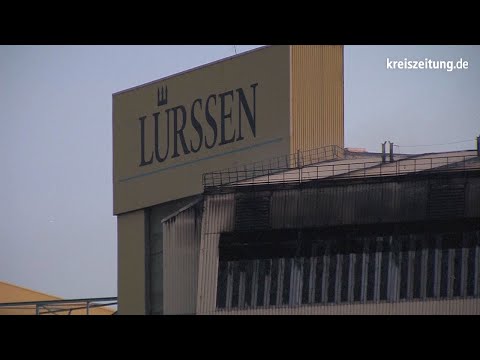 Brand auf der Lürssen-Werft in Bremen-Aumund