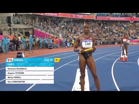 The Fastest Women's 4x400m Canada Defeats Jamaica With Incredible Final Leg