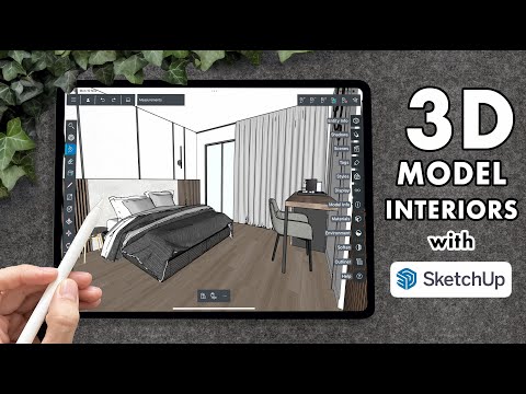 3D MODEL INTERIORS using SketchUp on the iPad, explained by an architect (+ free PDF guide)