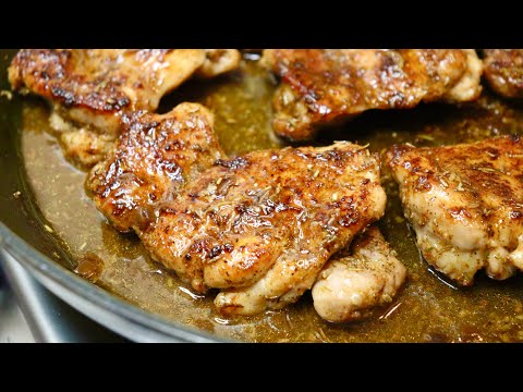 QUICK LEMON AND HERB PAN FRIED CHICKEN SERVED WITH BABY SPINACH SALAD| LEMON AND HERB CHICKEN