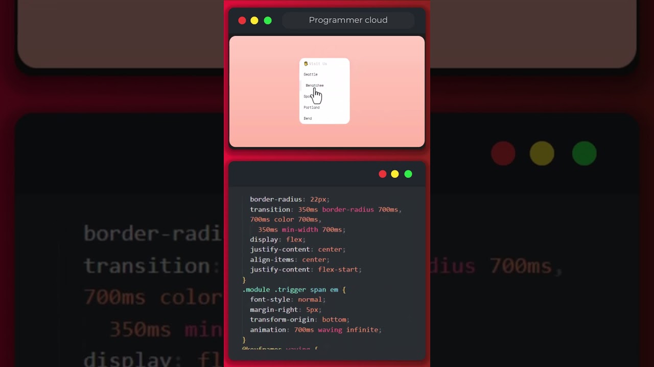 🔥 Create a Stylish Dropdown Menu with HTML/CSS! 💻🎨