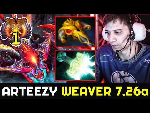 ARTEEZY Super Annoying Weaver with Mjollnir Build 7.26 Dota 2