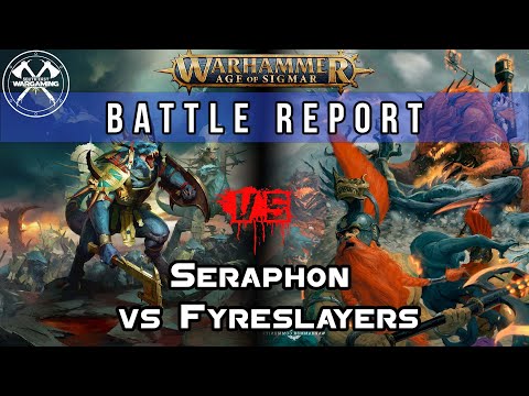 Warhammer Age of Sigmar Battle Report! Seraphon Vs Fyreslayers!