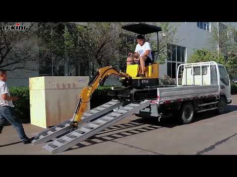 mini excavator ramp mini excavator trailer from factory