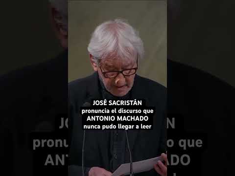 José Sacristán 'revive' a Antonio Machado en la RAE