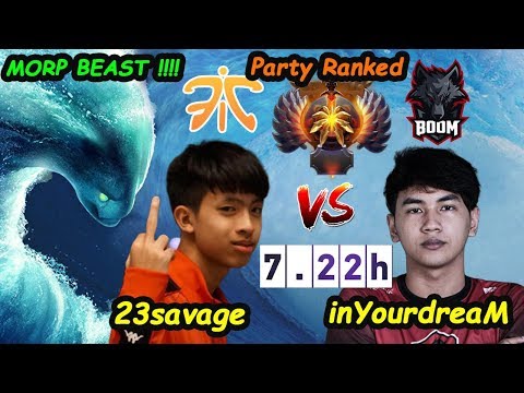 Fnatic 23savage [Morphling] BEASTMODE vs BOOM inYourdreaM [Winter Wyvern] Dota 2 7.22 Gameplay