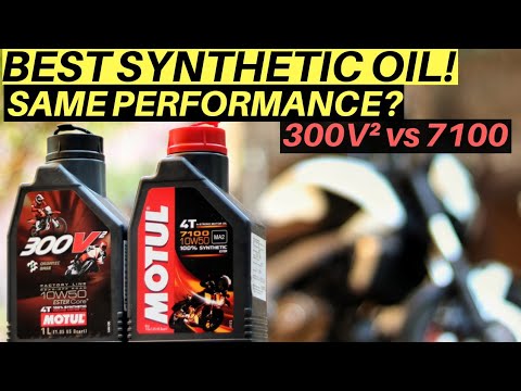 MOTUL 300V2 VS 7100 BEST SYNTHETIC ENGINE OIL FROM MOTUL BAJAJ DOMINAR 400 ENGINE OIL 10W50
