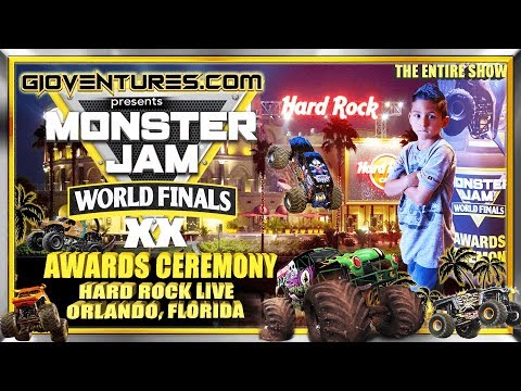 Monster Jam World Finals Awards Ceremony 2019 from the Hard Rock Live in Orlando Florida