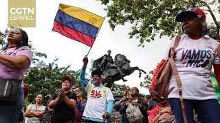 Campesinos venezolanos se movilizan en Caracas por la libertad de Maduro