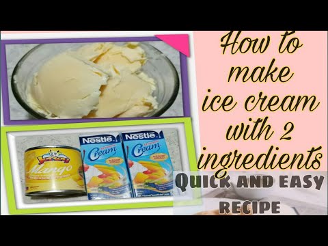 2 INGREDIENTS ICE CREAM / sharina's vlog