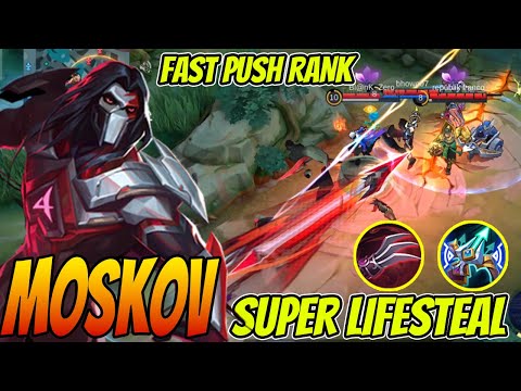 MOSKOV SUPER LIFESTEAL DELETE ALL ENEMY - Moskov Best Build 2022 - Build Moskov Tersakit 2022 ~ MLBB