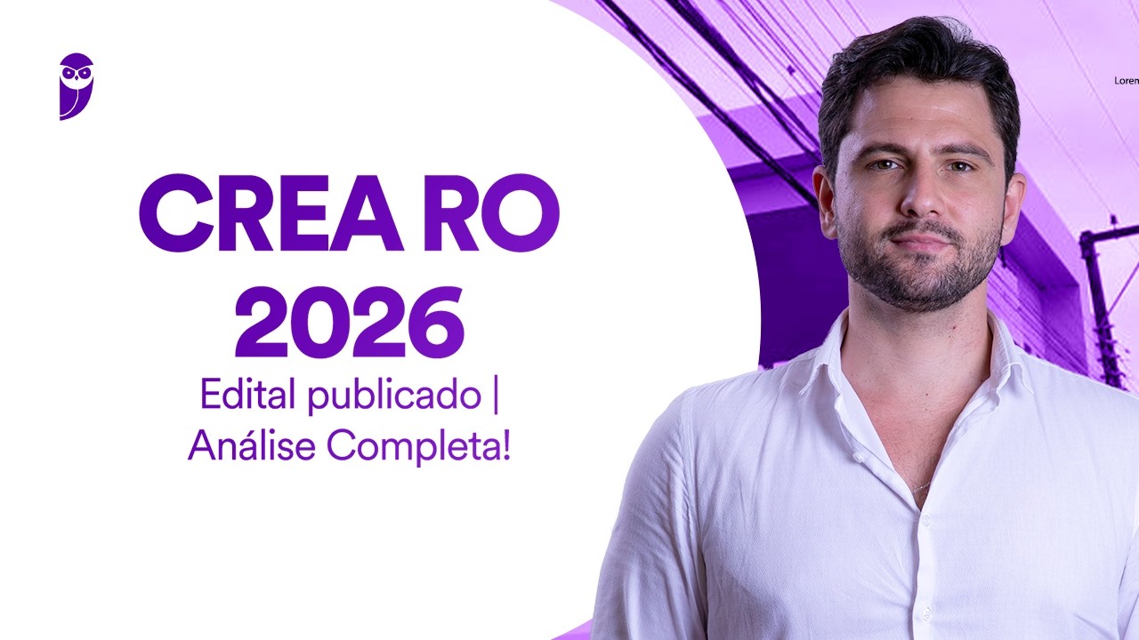 Concurso CREA RO 2026 - Edital publicado - Análise Completa!