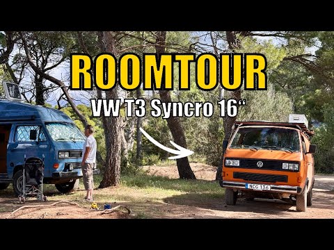 VW T3 Syncro 16“ ROOMTOUR I klein aber fein 🚌 Camper aus Schweden