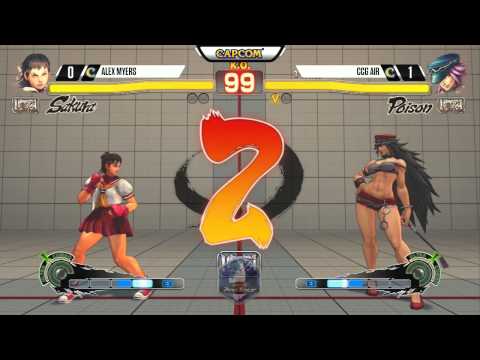 Alex Myers (Sakura) vs CCG Air (Poison) - CEO 2015 USF4 - 720p 60fps