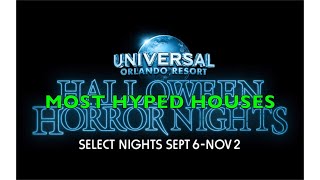 Ranking my Most Hyped Halloween Horror Nights 29 Houses