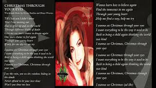 GLORIA  ESTEFAN ❄️CHRISTMAS TROUGH YOUR EYES☃️LYRICS❄️