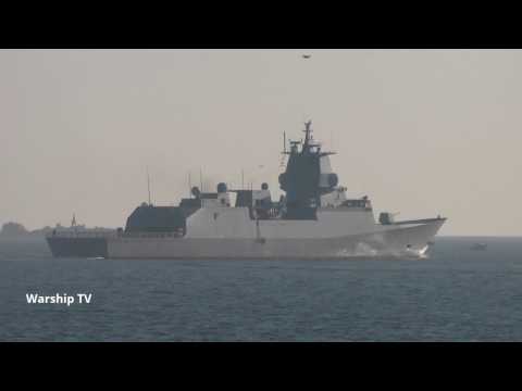 ROYAL NORWEGIAN NAVY HNoMS OTTO SVERDRUP F312 LEAVES DEVONPORT AT RUSTY ANCHOR - 23rd January 2017