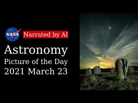 APOD: 2021-03-23 - Mars over Duddo Stone Circle (Narrated by Amy)