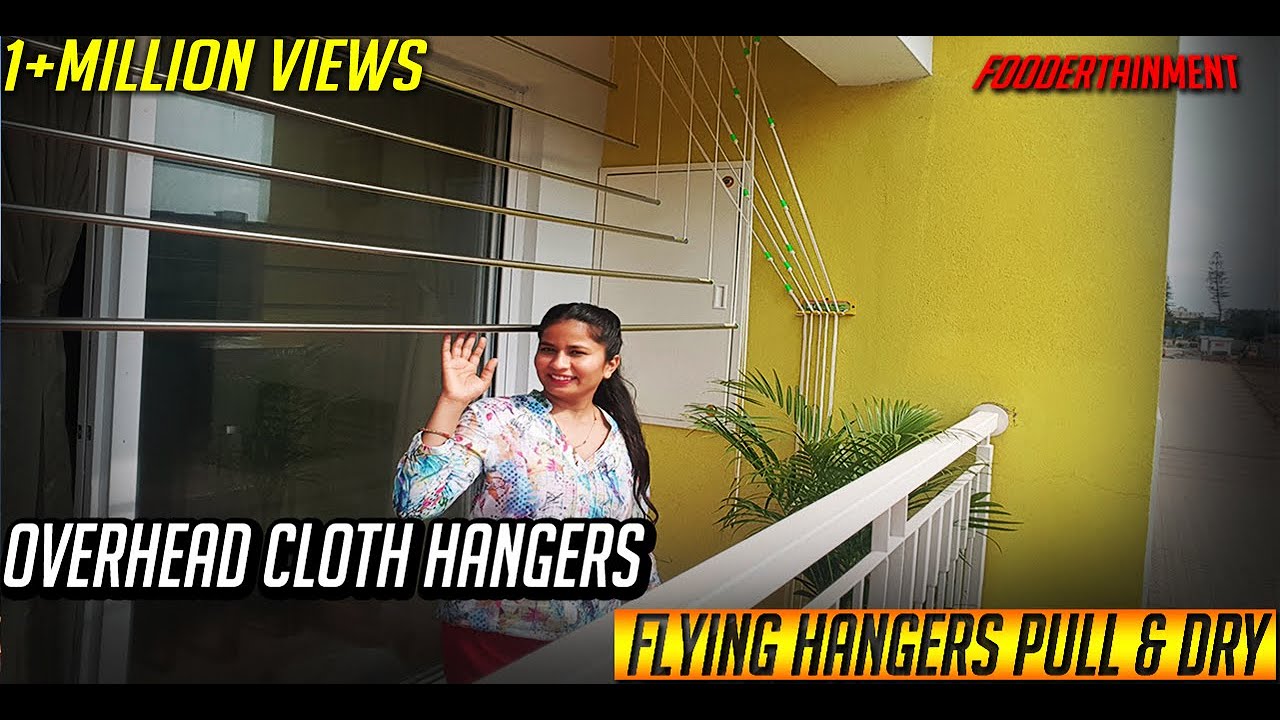Watch video Flying Hangers Pull & Dry Review,Price, Durability,8 Ft |How To Install Pulley Cloth Drying Hanger Now Flying Hangers Pull & Dry Review,Price, Durability,8 Ft |How To Install Pulley Cloth Drying Hanger