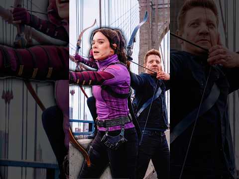 Kate Bishop & Hawkeye Team Up Against The TrackSuit Mafia #hawkeye #avengers #mcu #ytshorts #short