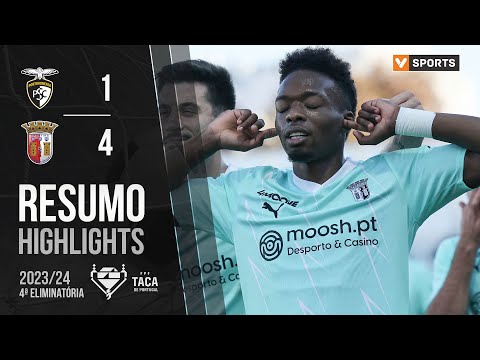 Resumo: Portimonense 1-4 Braga (Taça de Portugal 23/24)