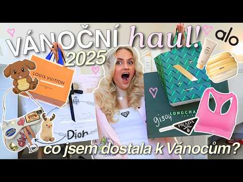 NEJDRAŽŠÍ DÁREK, jaký jsem kdy dostala😭💓 Vánoční haul 2025 | Alo Yoga, Gisou, Dior, Louis Vuitton