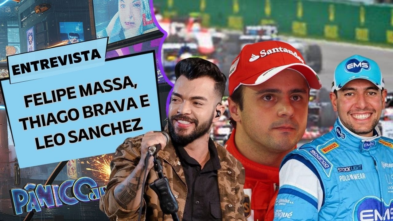 ENCONTRO DE NOTÁVEIS! FELIPE MASSA, THIAGO BRAVA E LEO SANCHEZ PARAM O PÂNICO; VEJA ÍNTEGRA