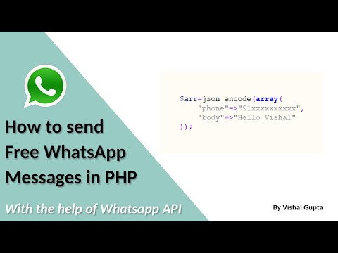 How to send Free WhatsApp Messages in PHP