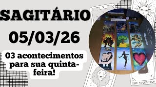 SAGITÁRIO ♐ 05/03/26 União amorosa será oficializada em breve 💍