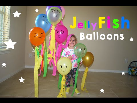 DIY Balloon JellyFish Kids Craft idea