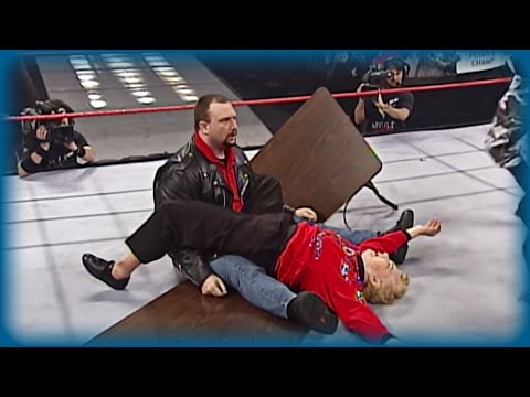 Mae Young gets powerbombed through a table - Slam Of The Week: SmackDown!, Mar. 09, 2000