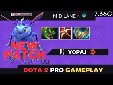 Yopaj - Puck Mid Killer vs Storm Spirit | Dota 2 Pro Gameplay - Full Game [Patch - 7.36c]