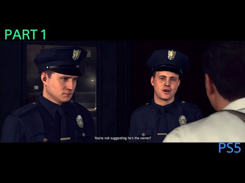 L.A. Noire remastered gameplay walkthrough part 1 on PS5 4K60 HDR