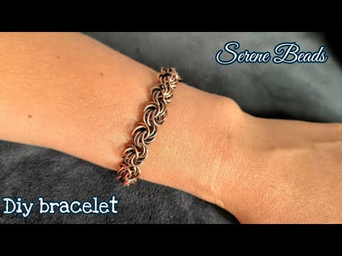 How to make chainmail bracelet | Jump ring bracelet | Chainmail bracelet tutorial 