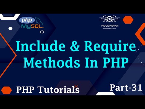 31 Include And Require Methods In Php Php Include Php Require Include Function Hindiurdu