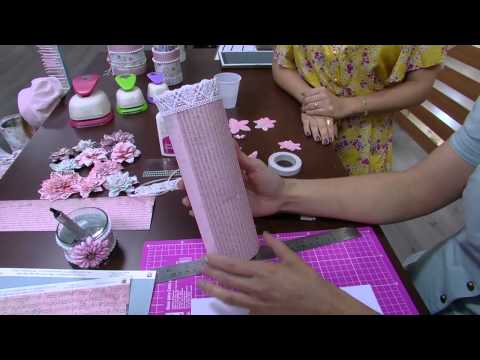 Mulher.com - 14/05/2015 - Porta pincel em scrap - Bete Alcântra PT1