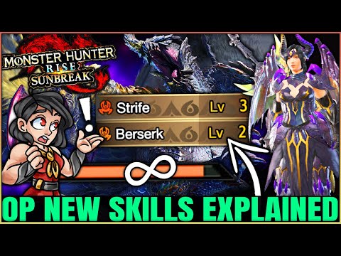 The Most GAME CHANGING New Armor Skills - Berserk & Strife Breakdown - Monster Hunter Rise Sunbreak!