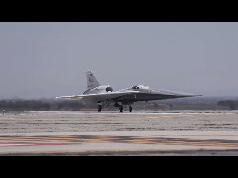 NASA’s X-59 Quiet Supersonic Aircraft Begins Taxi Tests